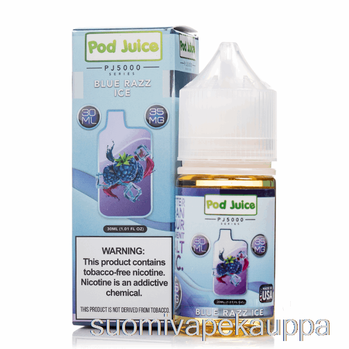 Vape Kauppa Blue Razz Ice - Pod Mehu Pj5000 - 30ml 35mg